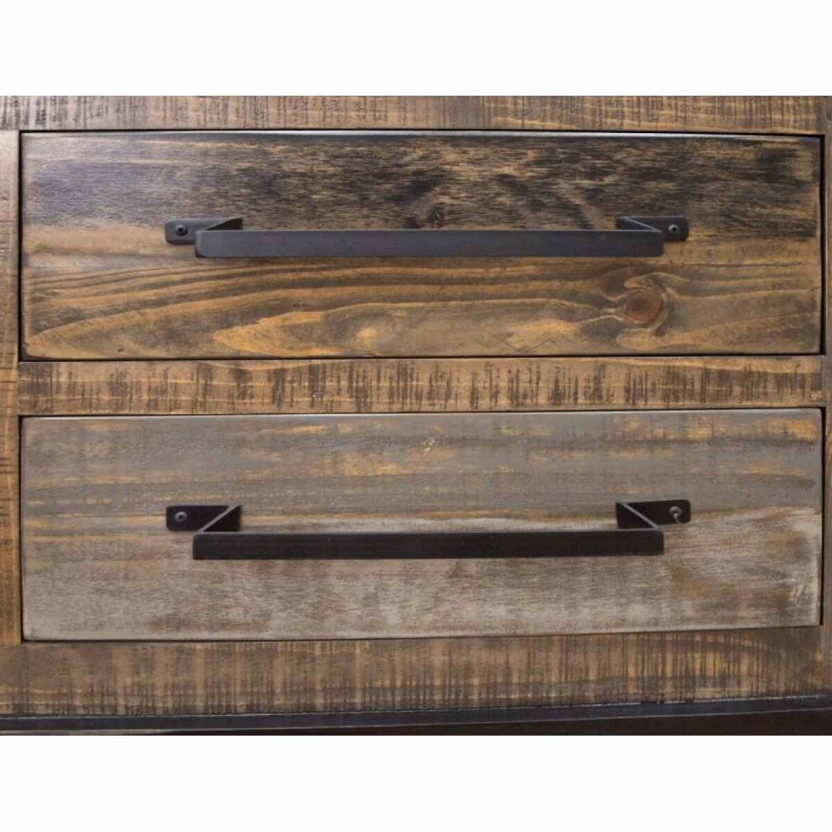 Loft Brown 2 Drawer, 4 Doors 76" TV Stand - Image 7