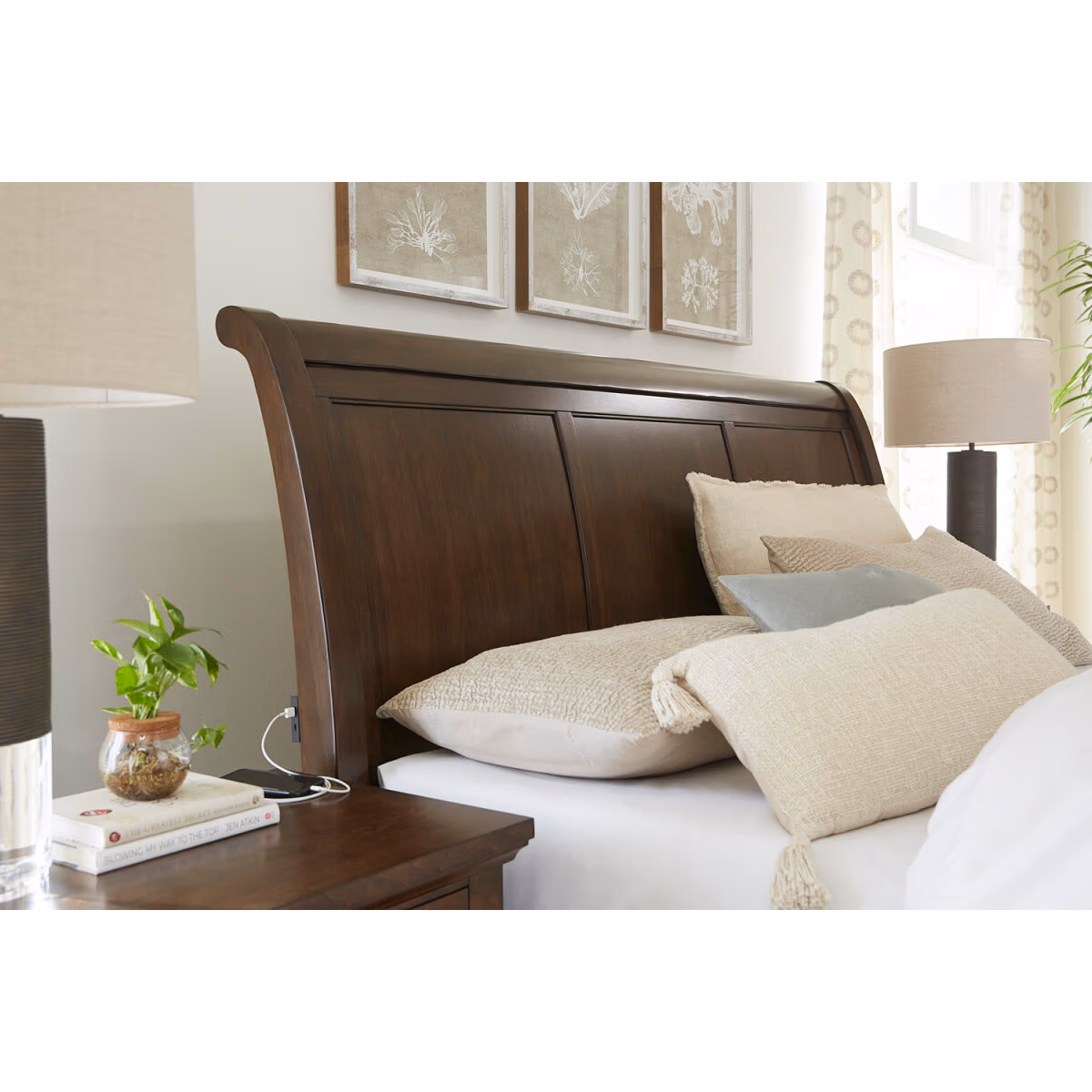 Cambridge Sleigh Bed ICB-400-CLC-KD-1 - Image 4