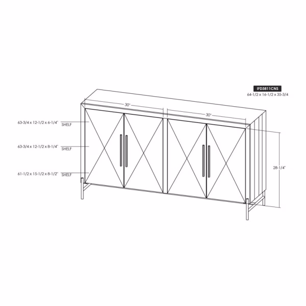 Verona 4 Door Console - Image 9