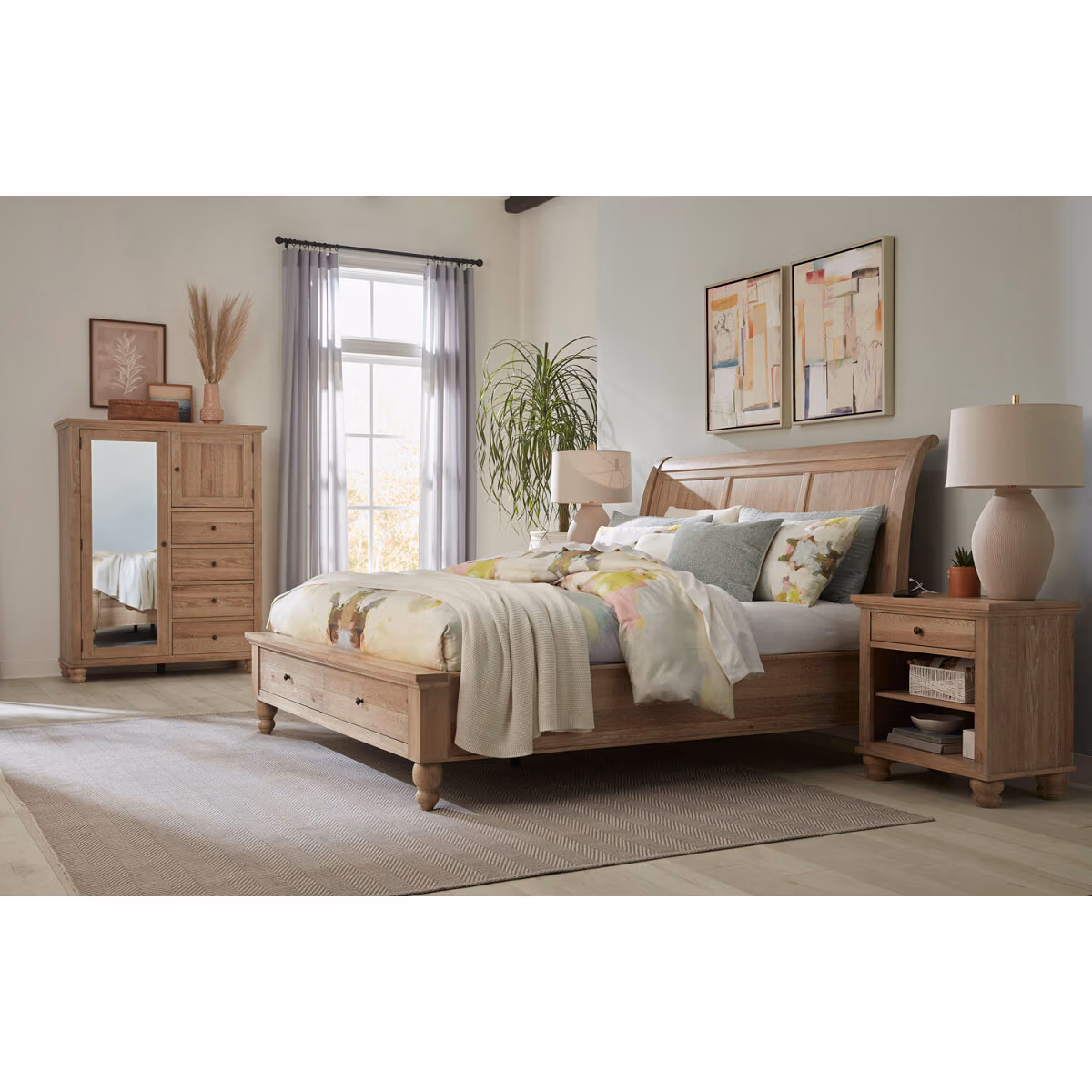 Cambridge Sleigh Bed ICB-400-KHK-KD-1 - Image 14