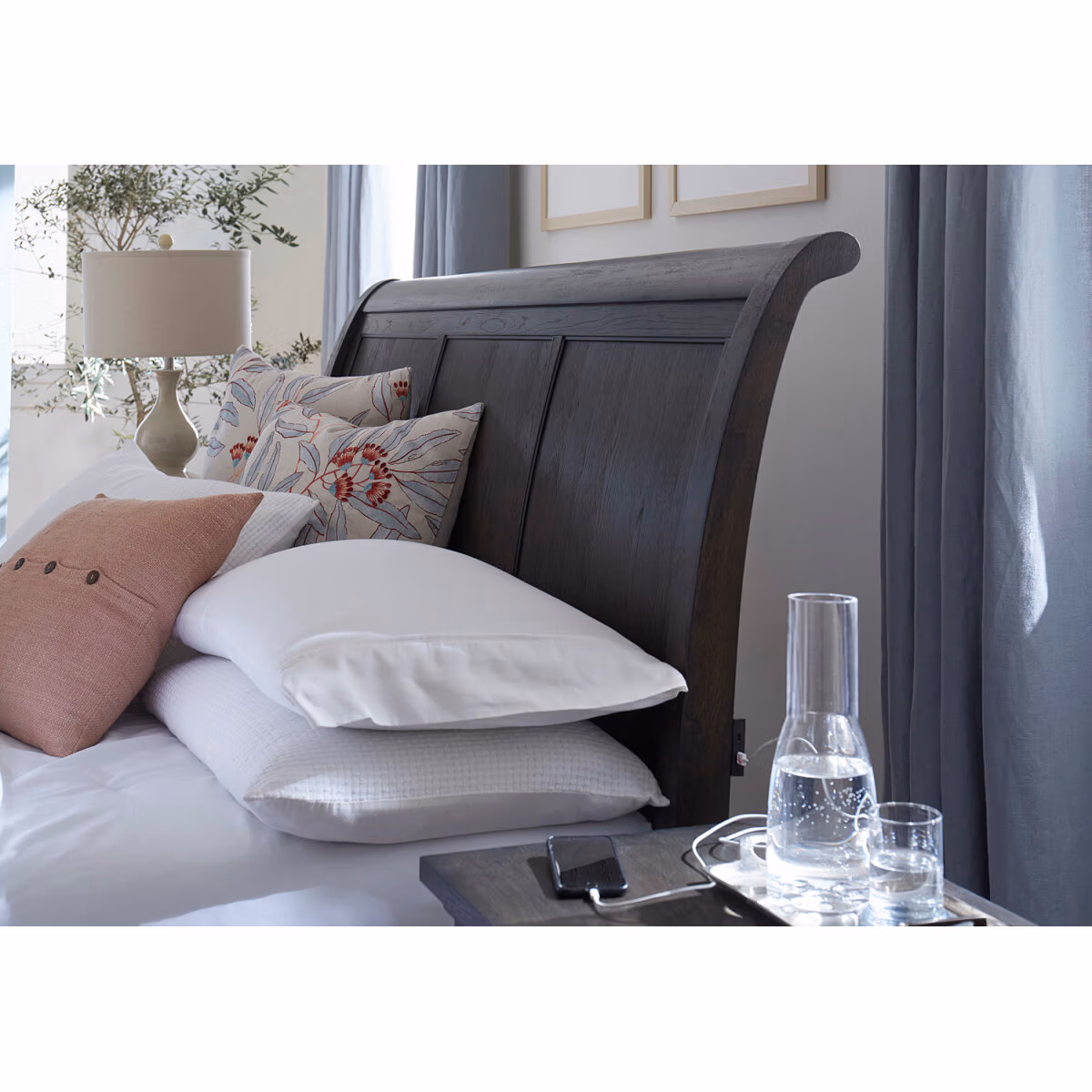 Cambridge Sleigh Bed ICB-400-PPR-KD-1 - Image 5