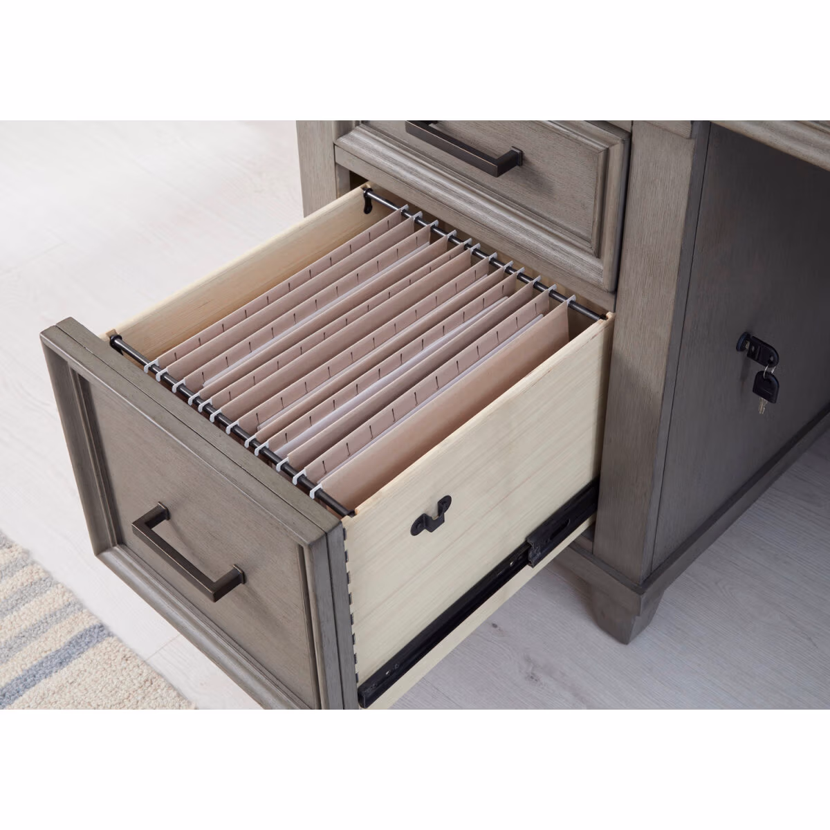 Caraway 66" Executive Desk I248-303-SLT-1 - Image 4