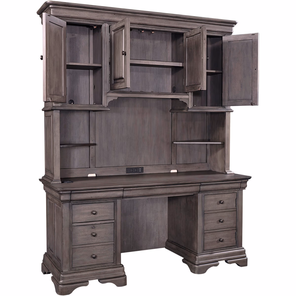 Sinclair Credenza & Hutch I224HOGRP2 - Image 6
