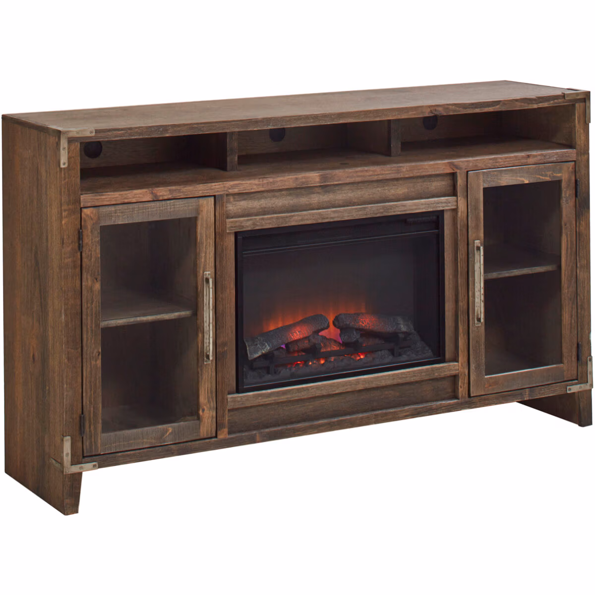 Quincy 66" Highboy Fireplace Console - Image 4