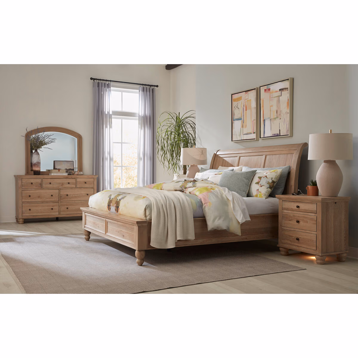 Cambridge Sleigh Bed ICB-400-KHK-KD-1 - Image 17