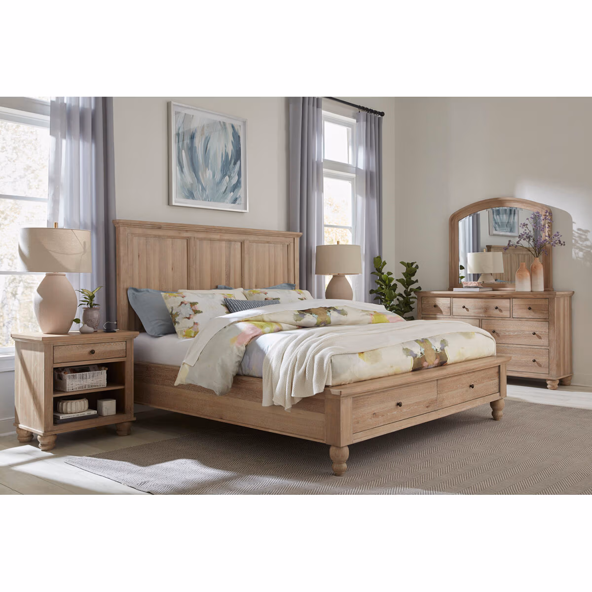 Cambridge 1 Drawer Nightstand ICB-451-KHK-1 ICB-451-KHK-1 - Image 4