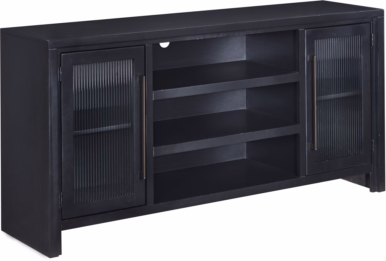 953cac73039ebe91eb3a15f5b4d9dfb1 Tatum 66" Console W/ 2 Doors MUU1242-BLK MUU1242-BLK - Image 1