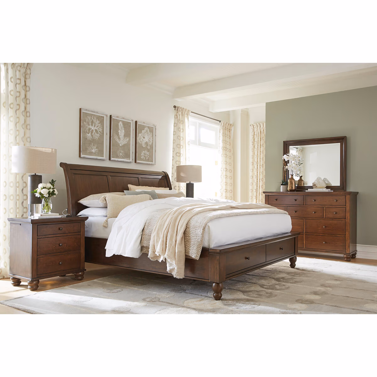 Cambridge Sleigh Bed ICB-400-CLC-KD-1 - Image 19