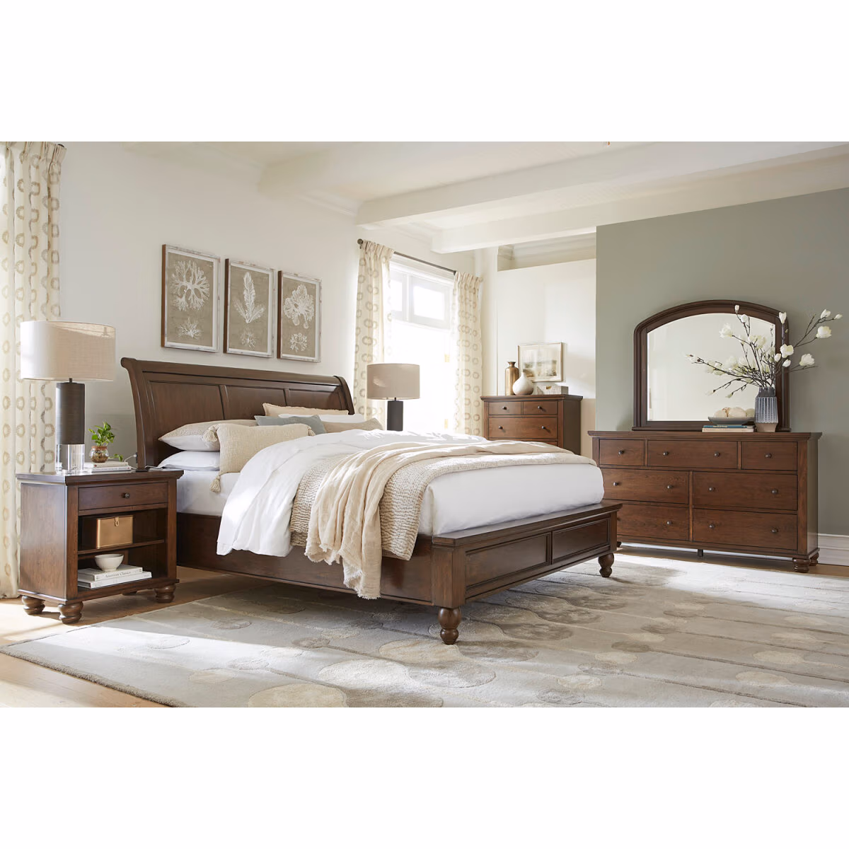 Cambridge Sleigh Bed ICB-400-CLC-KD-1 - Image 11