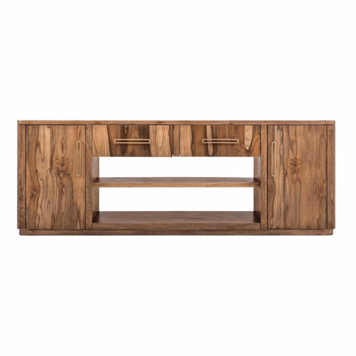 Balam 2 Drawer & 2 Door TV Stand, 80" for Fireplace - Image 2