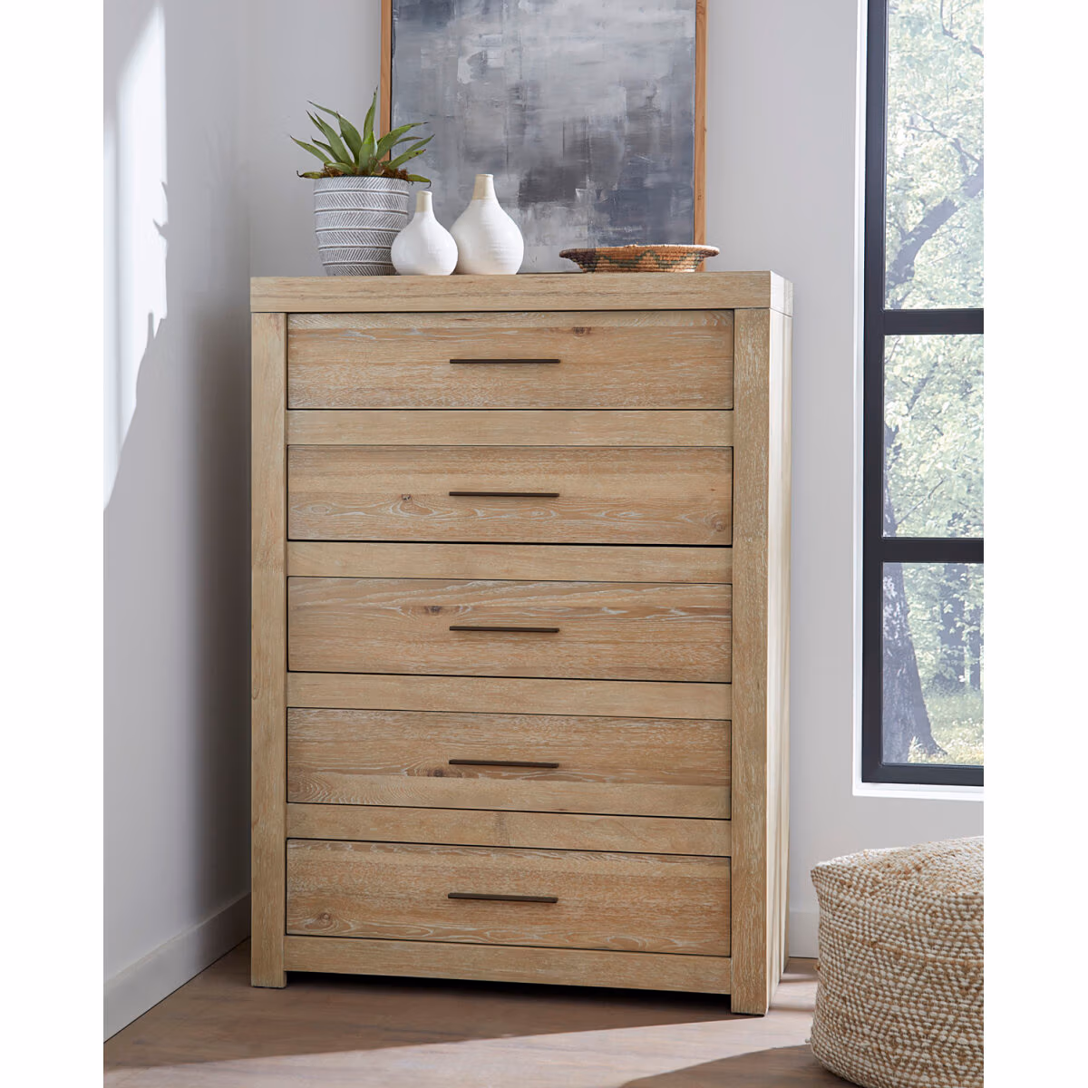 Modern Loft 5 Drawer Chest IML-456-KHK-1 - Image 3