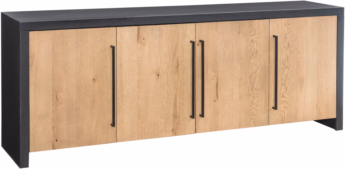 Edison 83" Console W/ 4 Doors KEE1260SST-BLK
