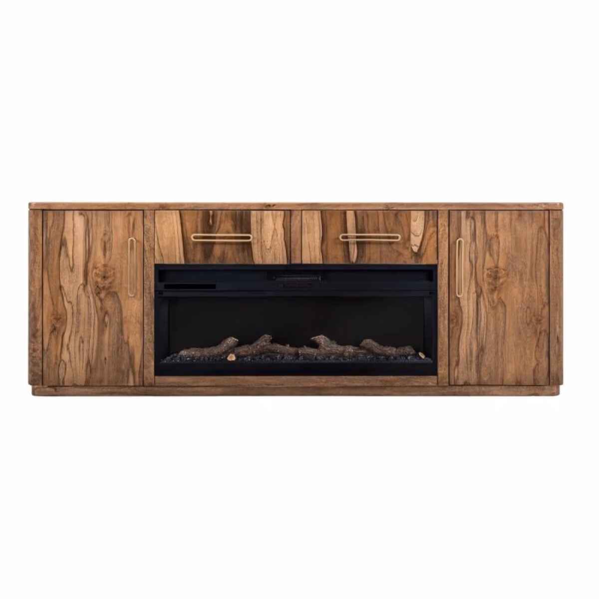 Balam 2 Drawer & 2 Door TV Stand, 80" for Fireplace - Image 4