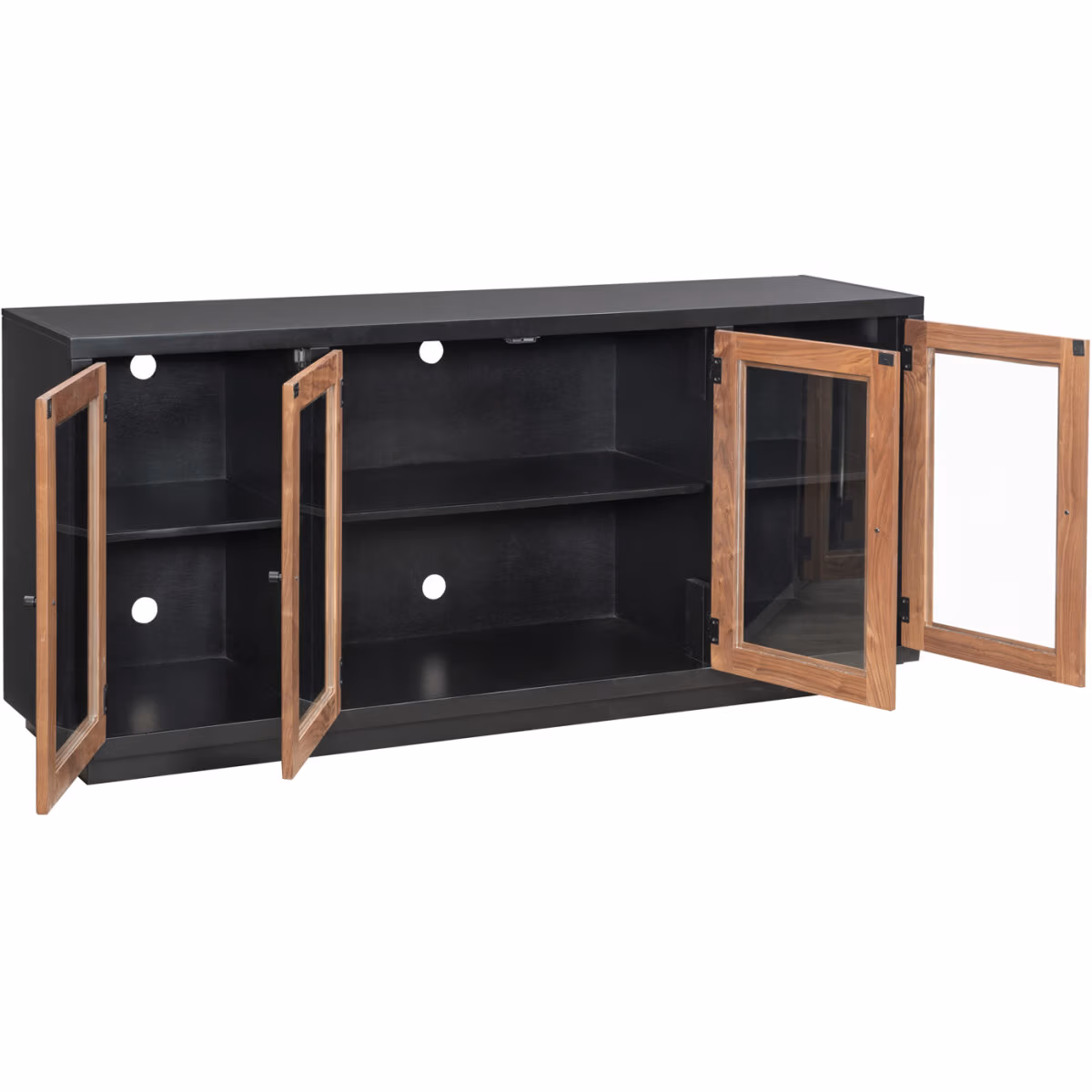 Chelsea 68" Console W/ 4 Doors MSS1240NWT-BLK - Image 3