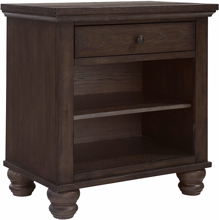 ba89d5e71ef5d10de7f277597bdbf76a Cambridge 1 Drawer Nightstand ICB-451-PPR-1 - Image 1