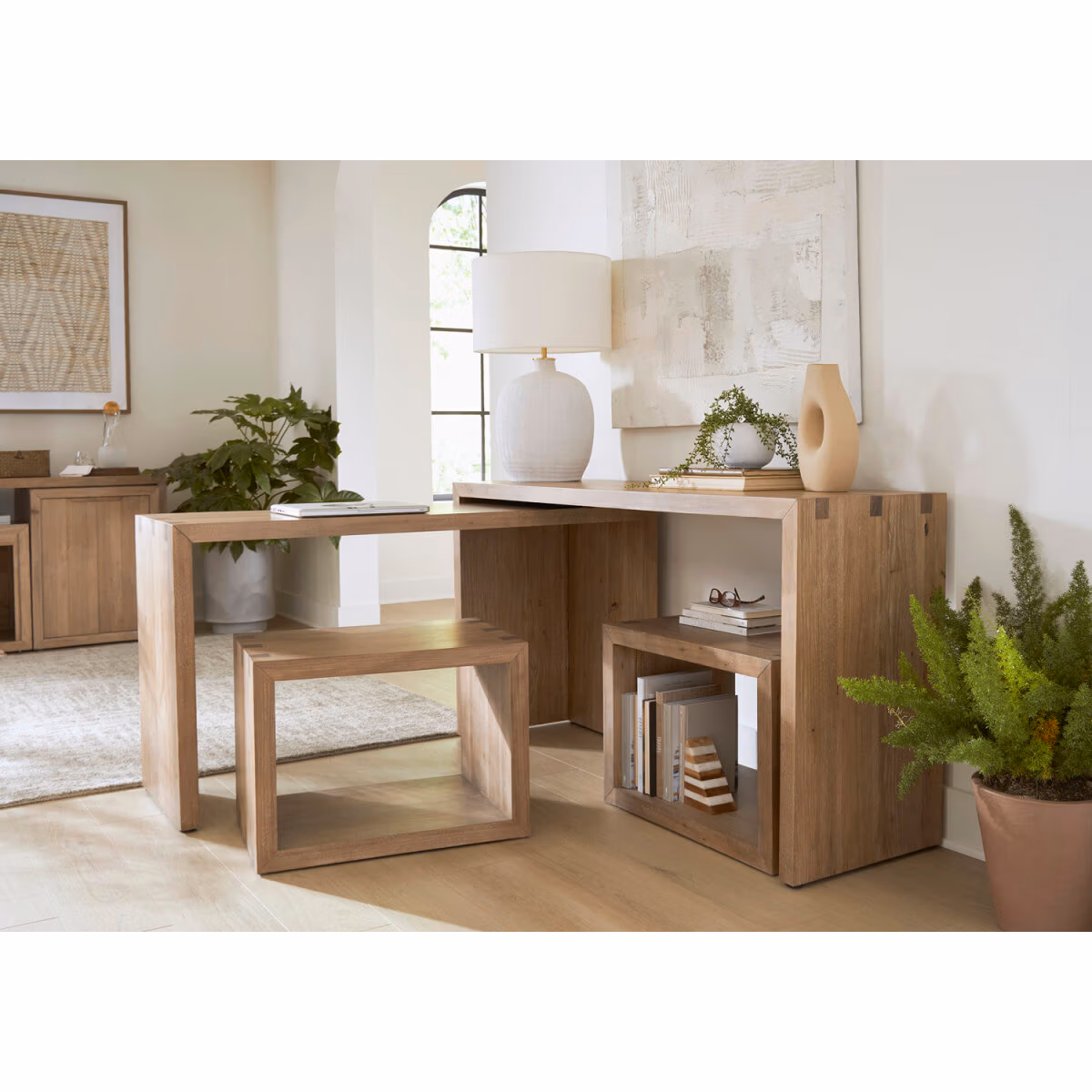 Lyndon Nesting Sofa Table W/ Stools I3342-9150-LIT - Image 6