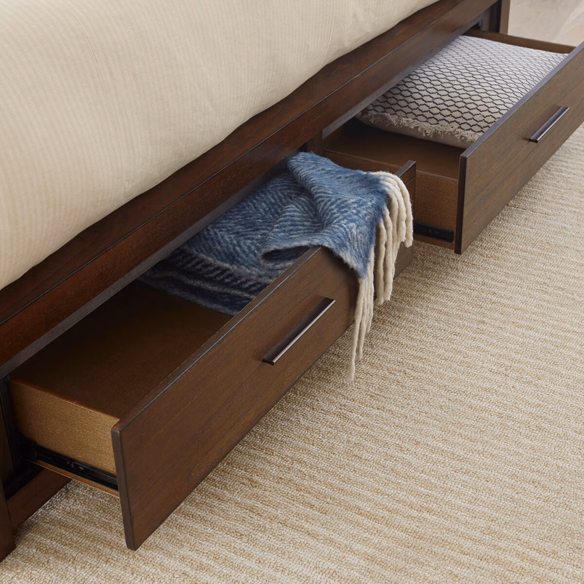 Modern Loft Panel Bed IMLBRGRP7 - Image 4