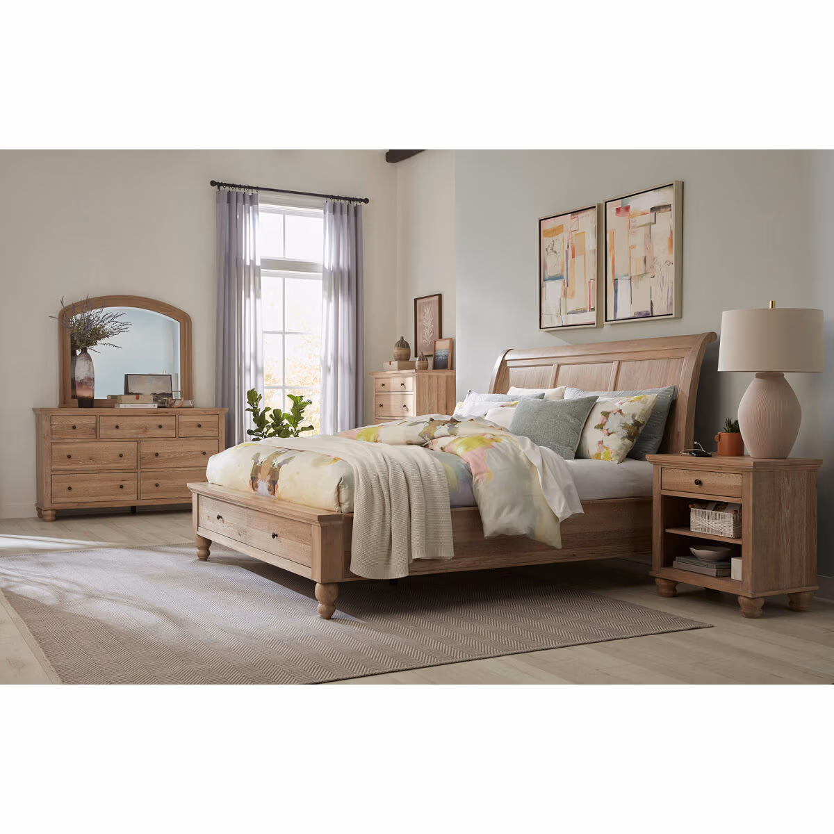 Cambridge Sleigh Bed ICB-400-KHK-KD-1 - Image 12