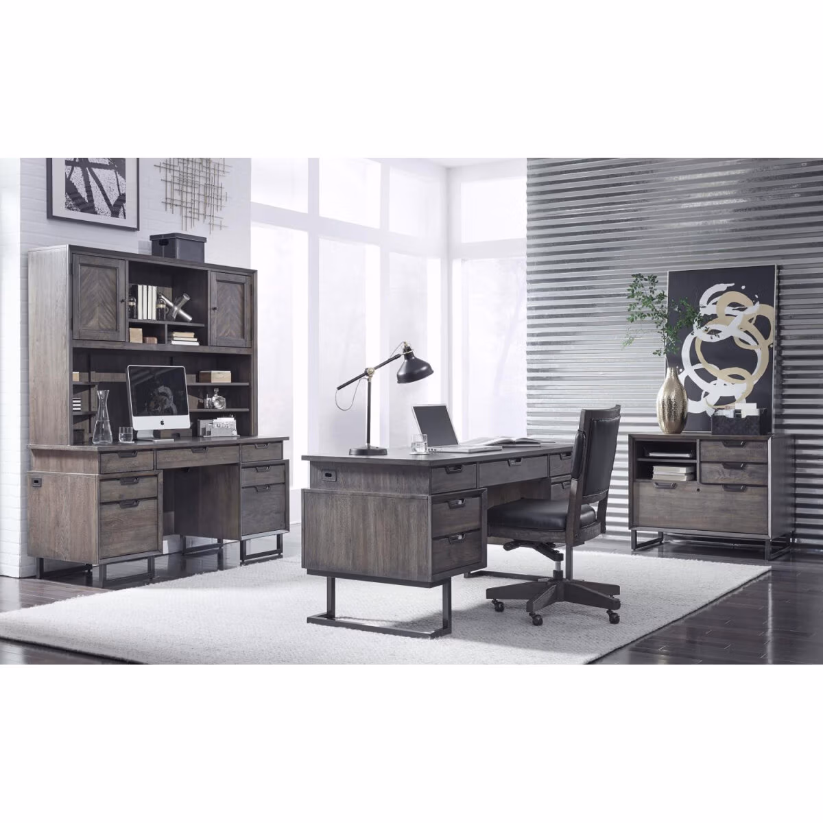 Harper Point 66" Executive Desk IHP-304-FSL - Image 3