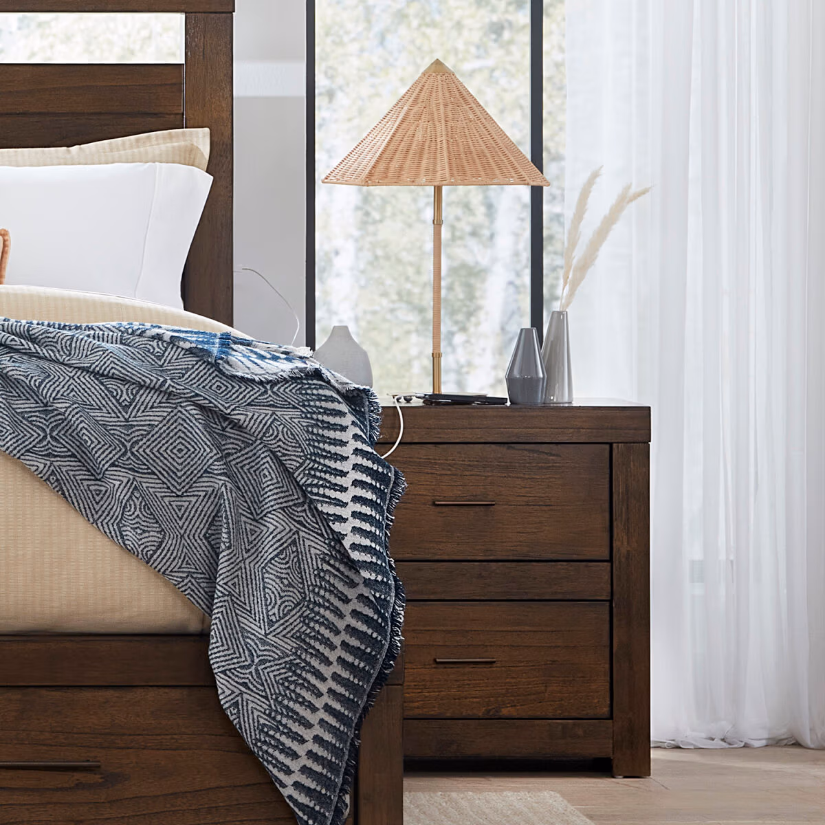 Modern Loft Panel Bed IMLBRGRP7 - Image 7