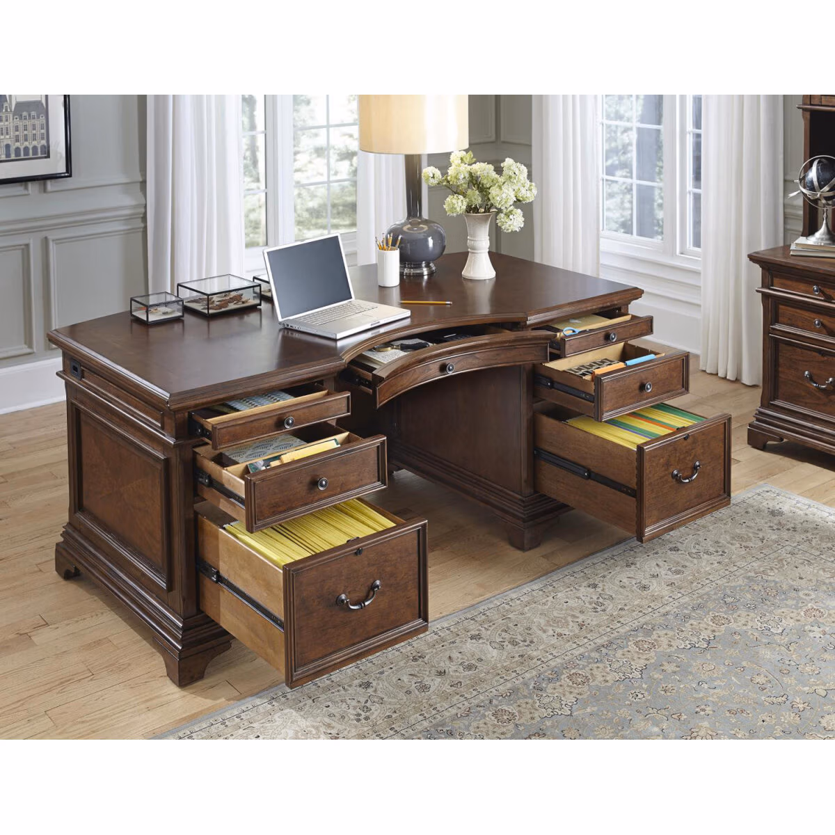 Hawthorne 66" Curved Exec Desk I26-303-1 - Image 6