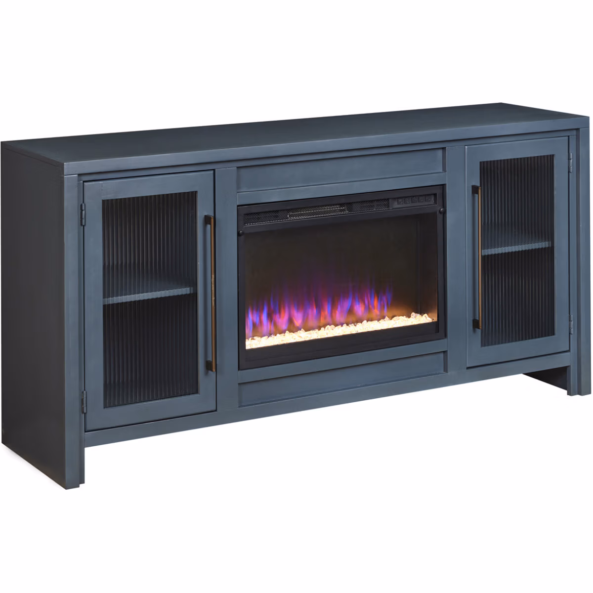 Tatum 66" Fireplace Console MUU1942-BLK MUU1942-BLK - Image 2