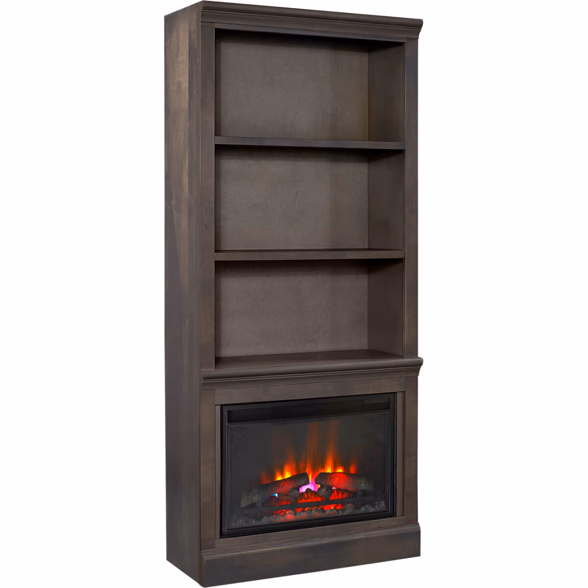 Churchill 74" Fireplace Display Case DR3472F12-GRY - Image 4