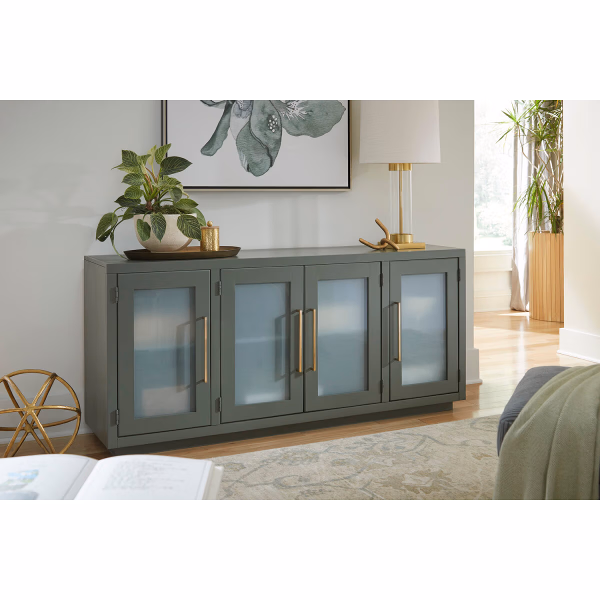 Perry 66" Console W/ 4 Doors MAA1240-MBL - Image 5