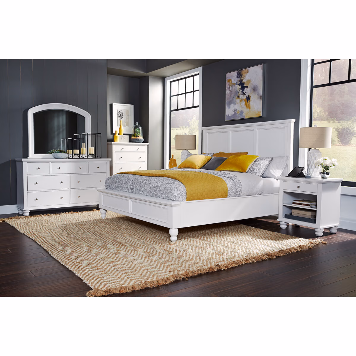 Cambridge 1 Drawer Nightstand ICB-451-WHT-1 - Image 3