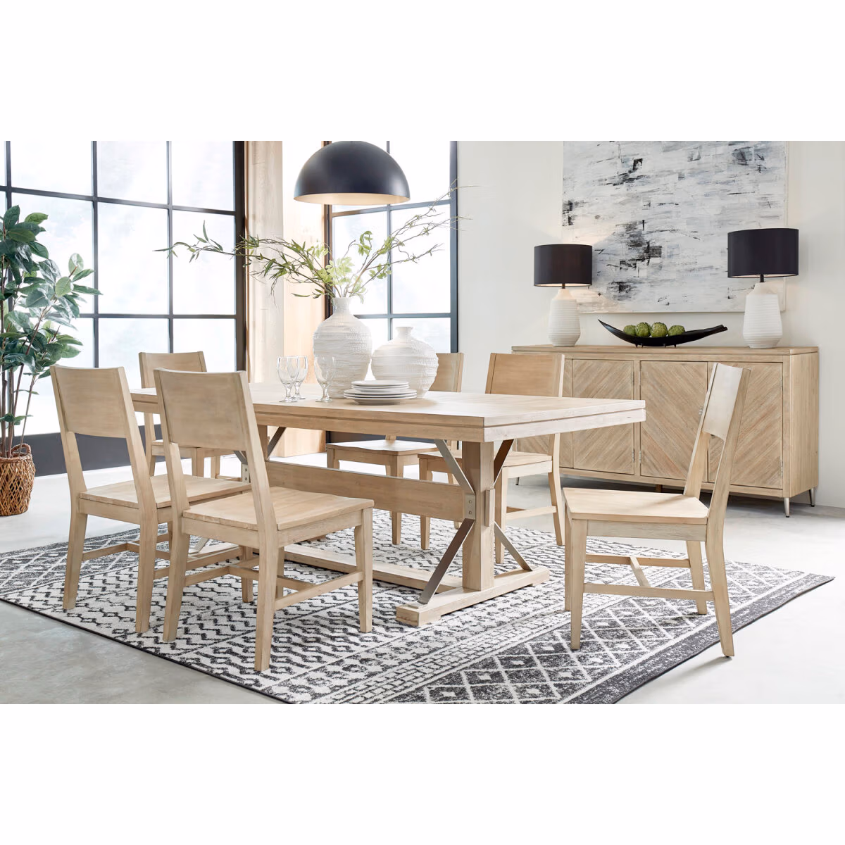 Maddox Dining Side Chair W/uph Seat (per Chair, 2/ctn) I644-6660S - Image 2