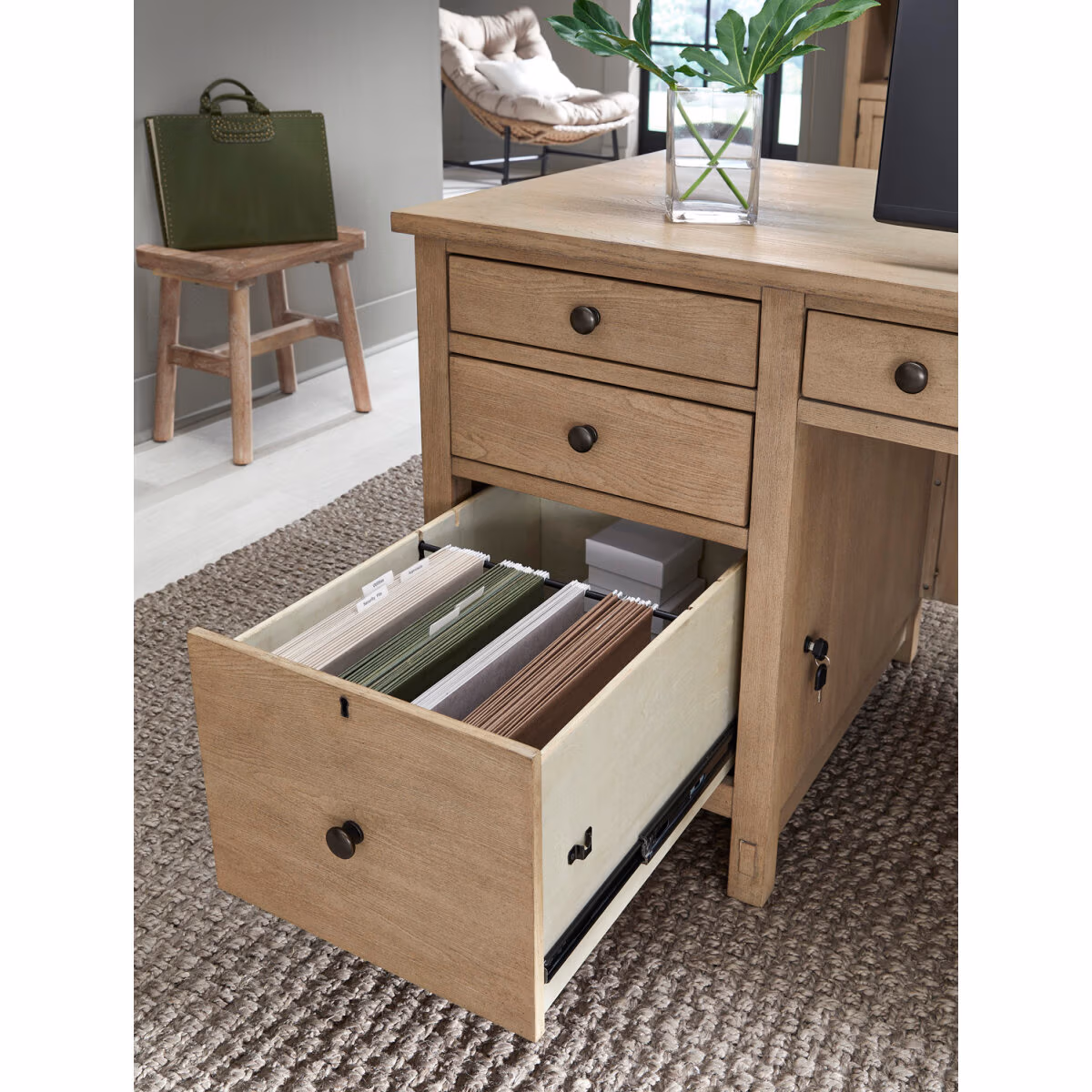 Emerson 66" Executive Desk I3017-303 - Image 7