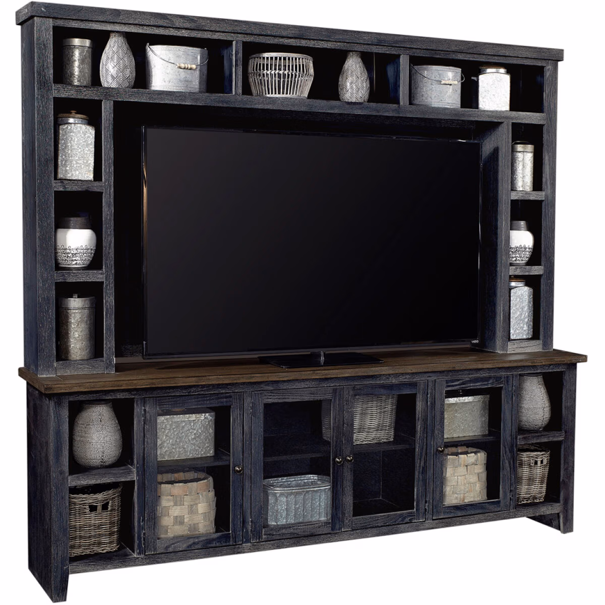 Eastport 97" Console W/ 4 Doors WME1270-DBK - Image 2