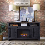 Eastport 65" Fireplace Console W/ 2 Doors WME1901-DBK WME1901-DBK - Image 3