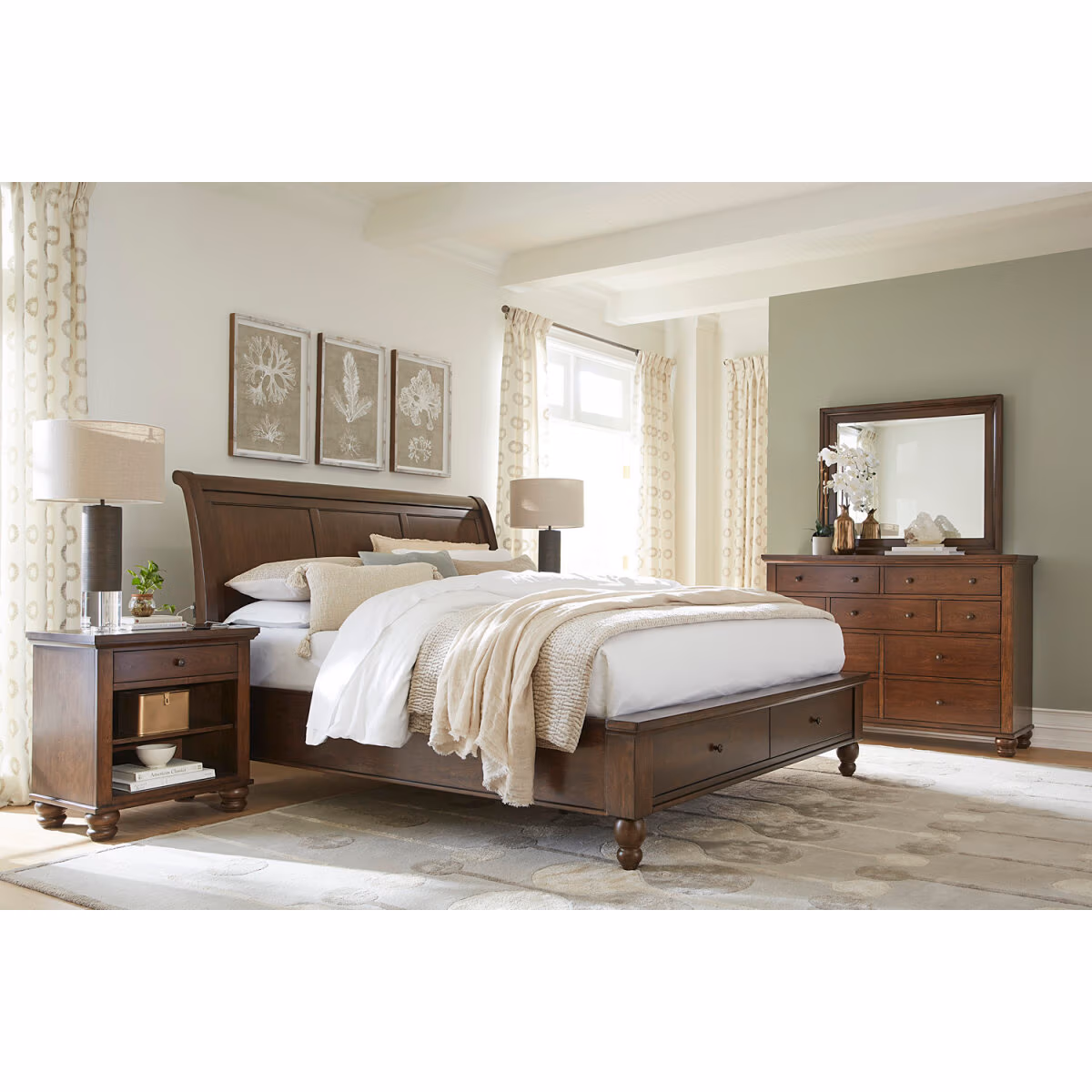 Cambridge Sleigh Bed ICB-400-CLC-KD-1 - Image 8