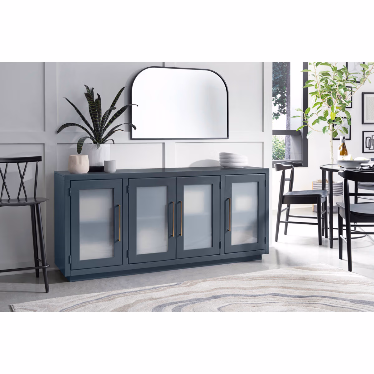 Perry 66" Console W/ 4 Doors MAA1240-MBL - Image 7
