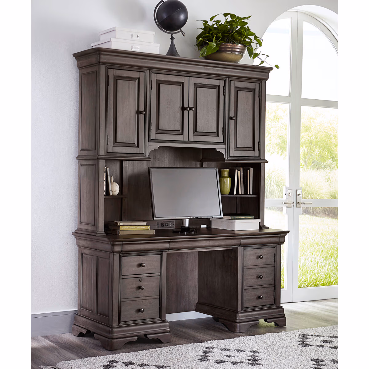 Sinclair Credenza & Hutch I224HOGRP2 - Image 5