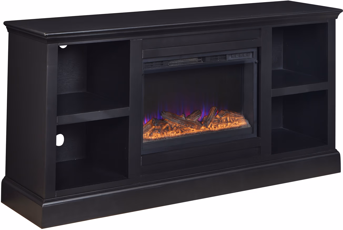 Byron 66" Fireplace Console MBB1940-BLK MBB1940-BLK