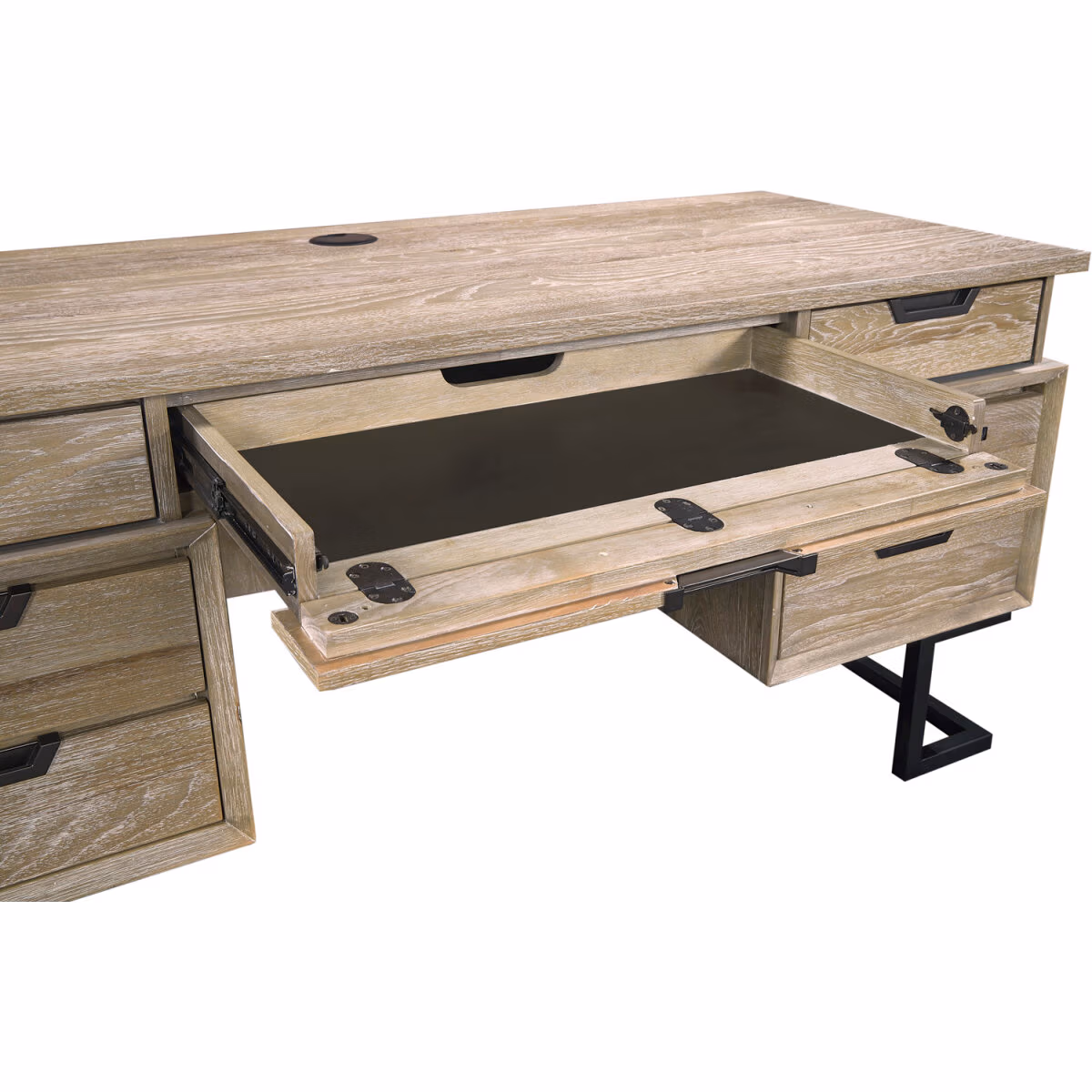 Harper Point 66" Executive Desk IHP-304-KHA - Image 10