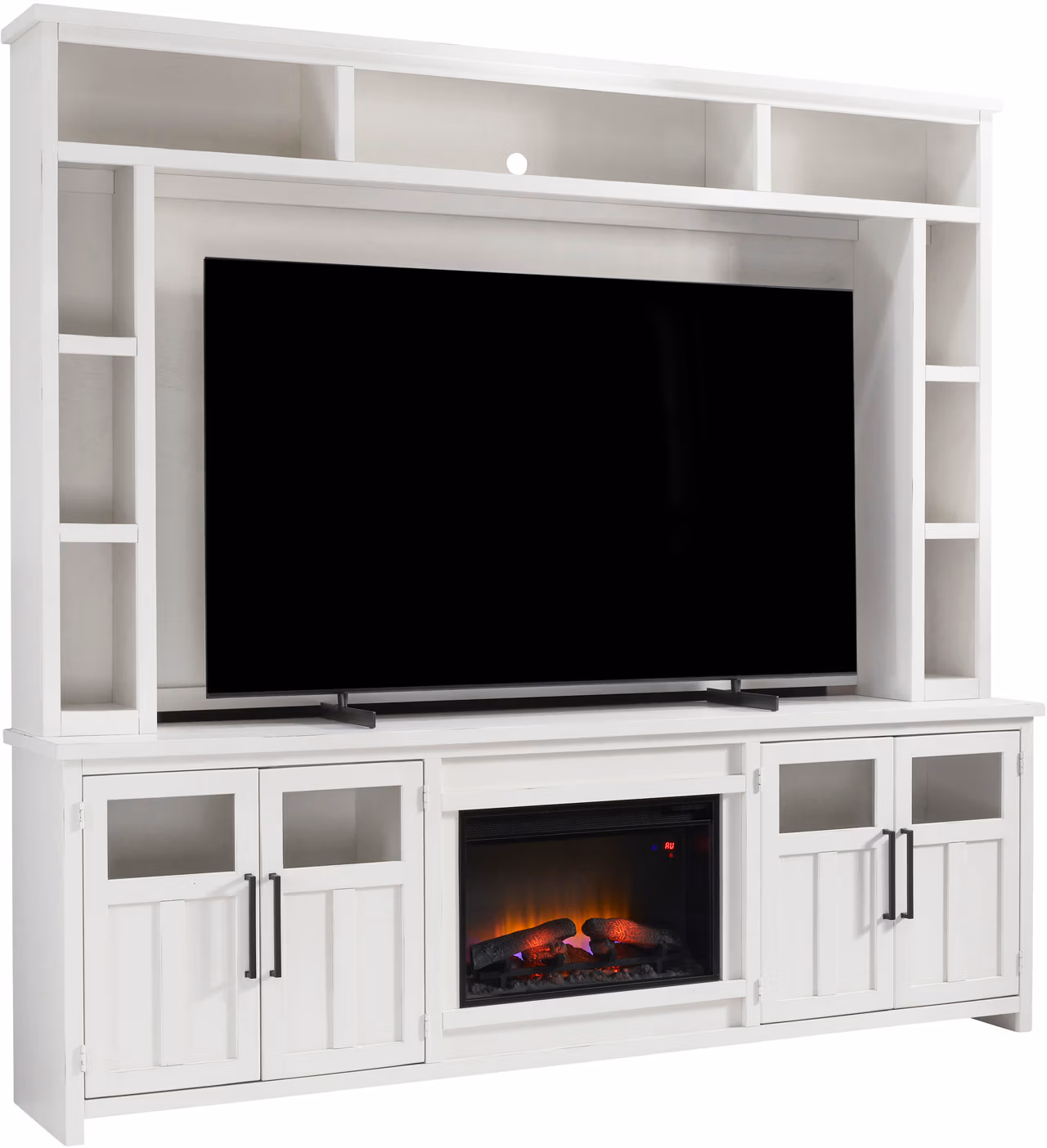 edb0dcd793d7227a07a0c87991a40636 Finnegan 98" Fireplace Console DTT1970-SBR - Image 1