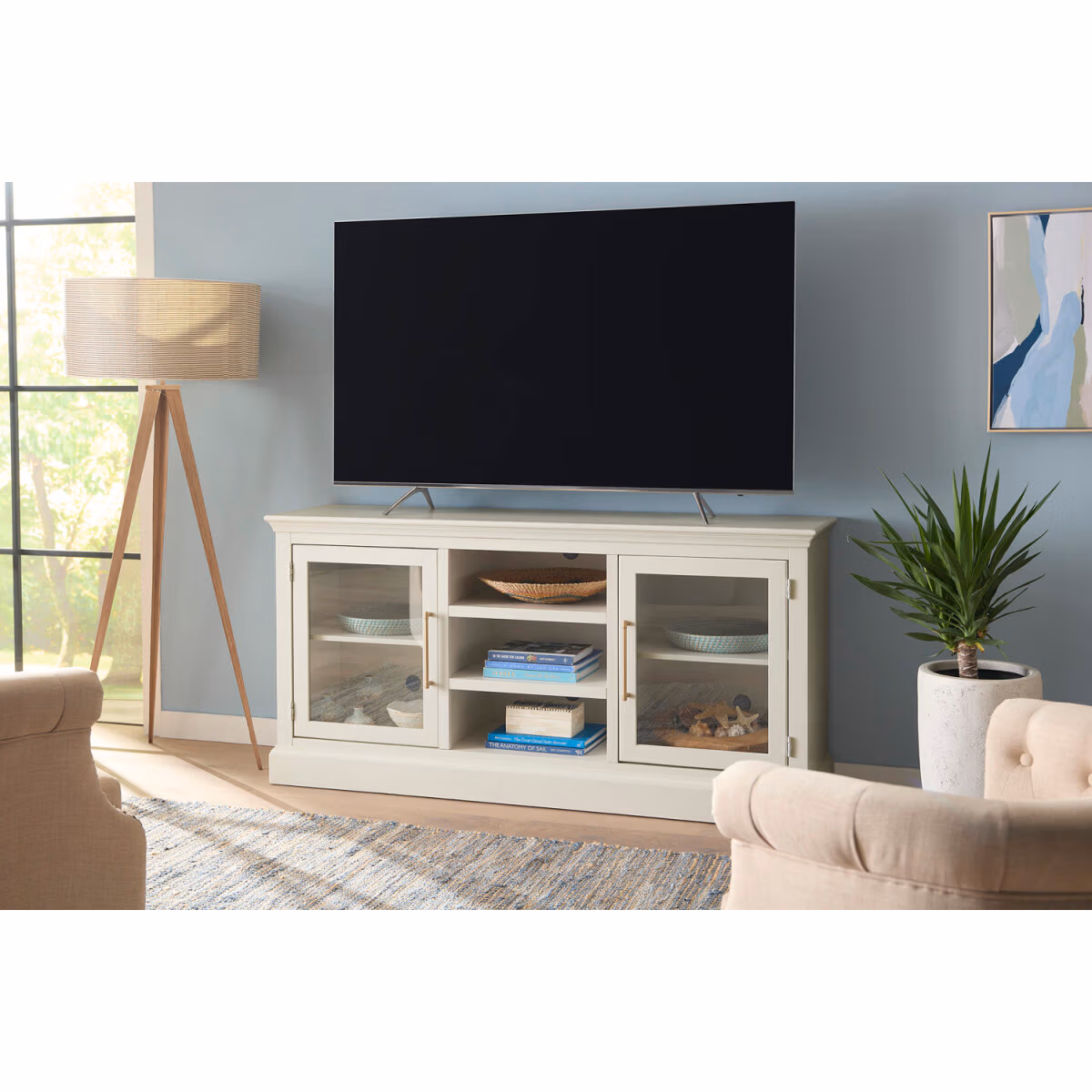 Byron 66" Console W/ 2 Doors MBB1241-WHI - Image 4