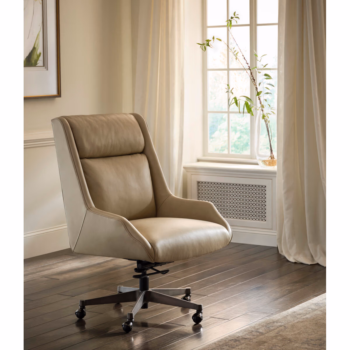 Cameron Exec Chair Luxe Ecru A17-3682 - Image 10
