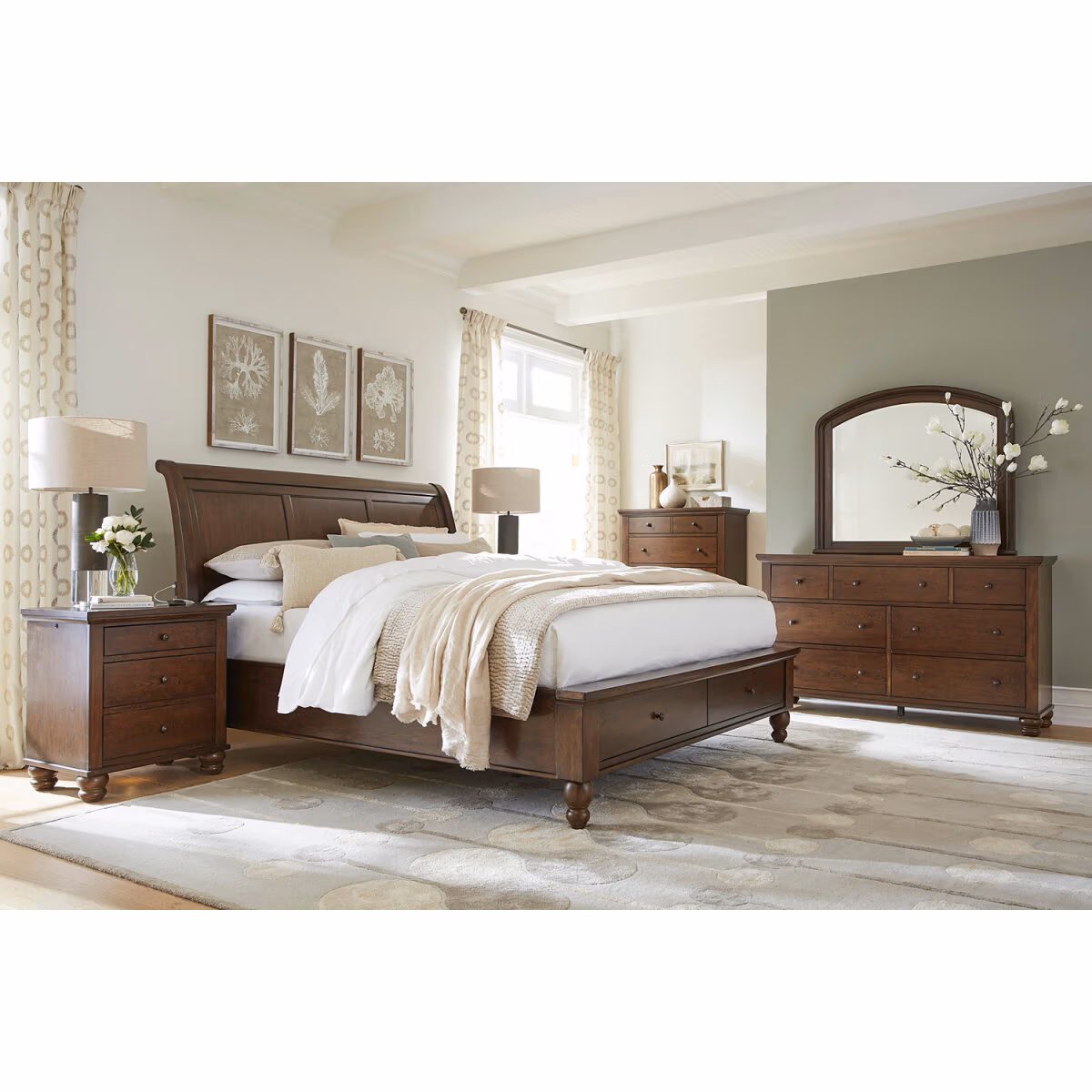 Cambridge Sleigh Bed ICB-400-CLC-KD-1 - Image 17