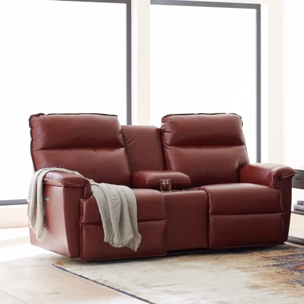Jay Power Reclining Loveseat w/ Headrest & Console - U49706 - Image 3