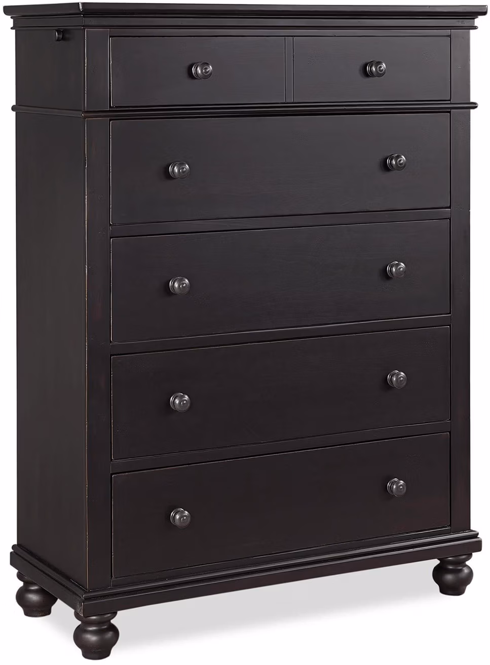 Oxford 5 Drawer Chest I07-456-BLK-1
