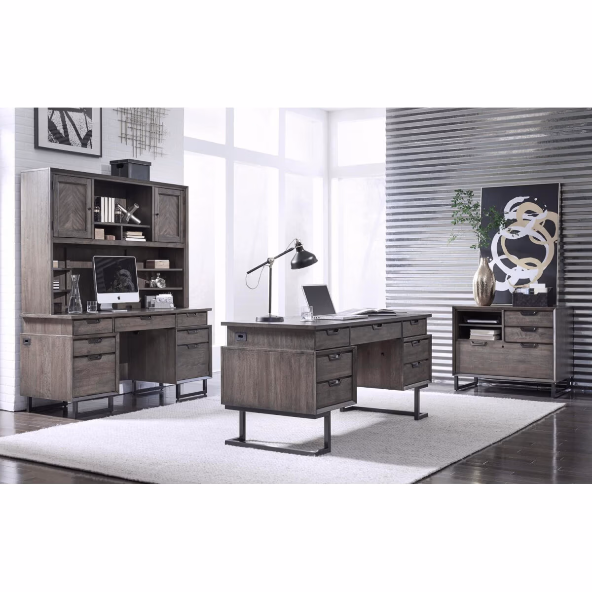 Harper Point 66" Executive Desk IHP-304-FSL - Image 4