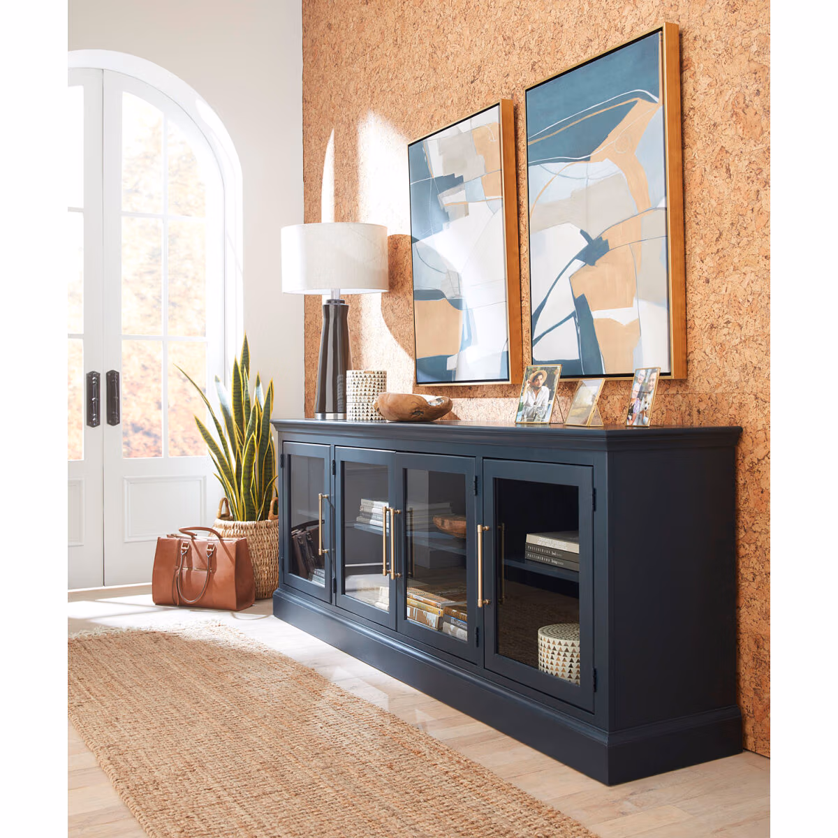 Byron 84" Console W/ 4 Doors MBB1260-MBL - Image 4