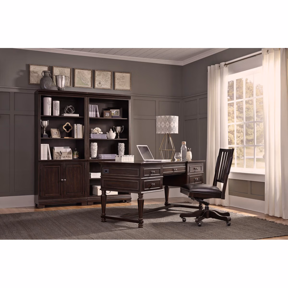 Weston 60" Half-ped Desk I35-371 - Image 4