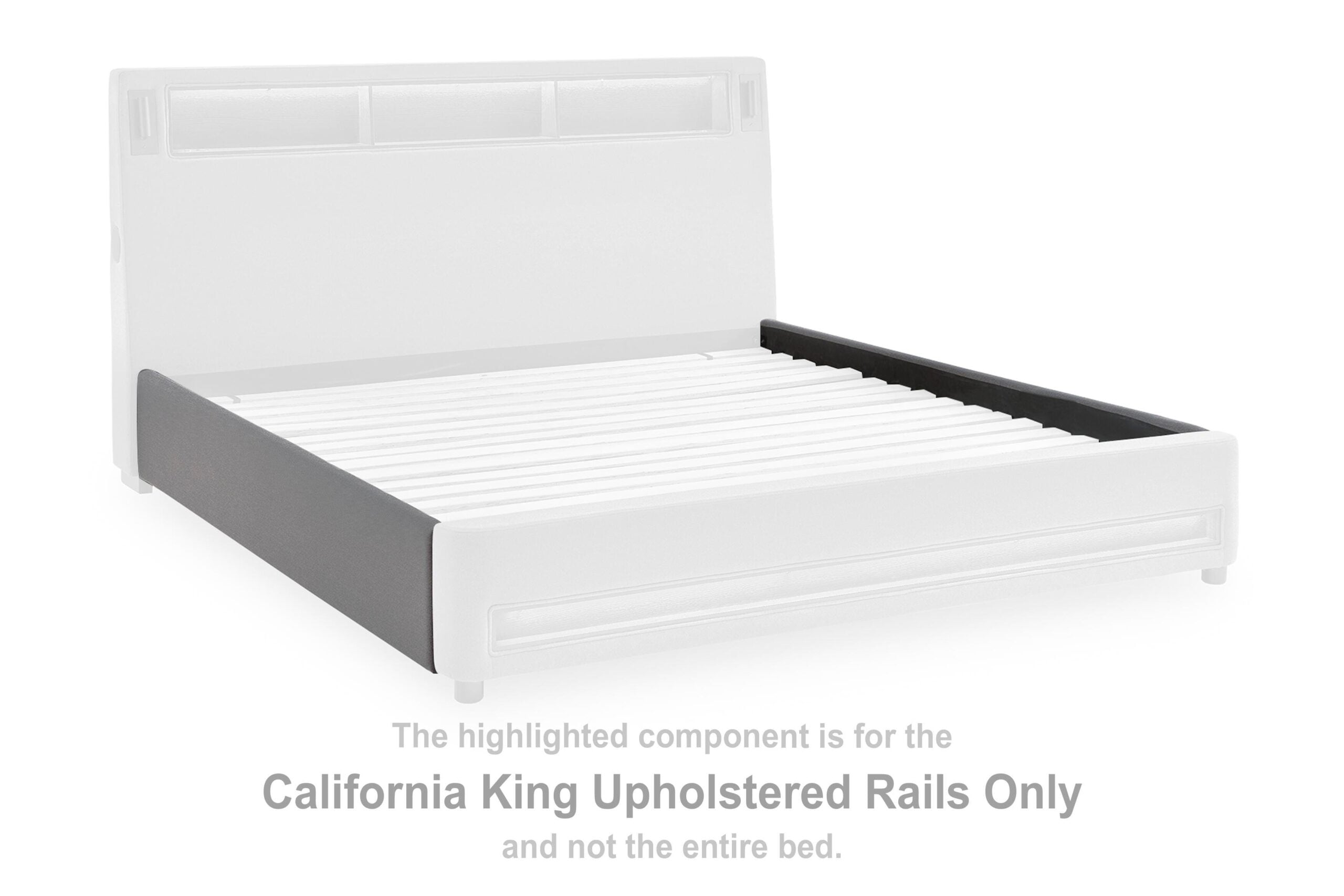 Verishaw California King Upholstered Rails