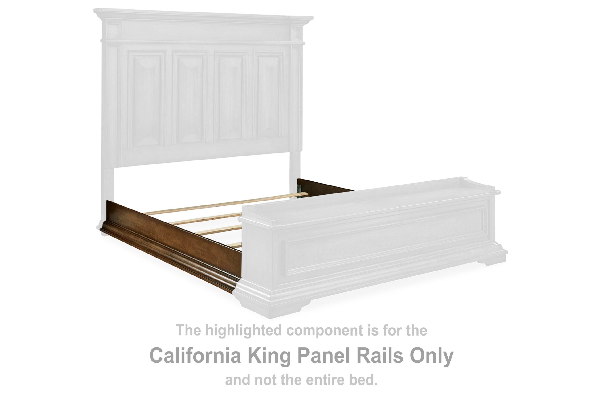 256cd8ebf7b981dea0f7fecdb64cf9ec Frantanna California King Panel Rails - Image 1