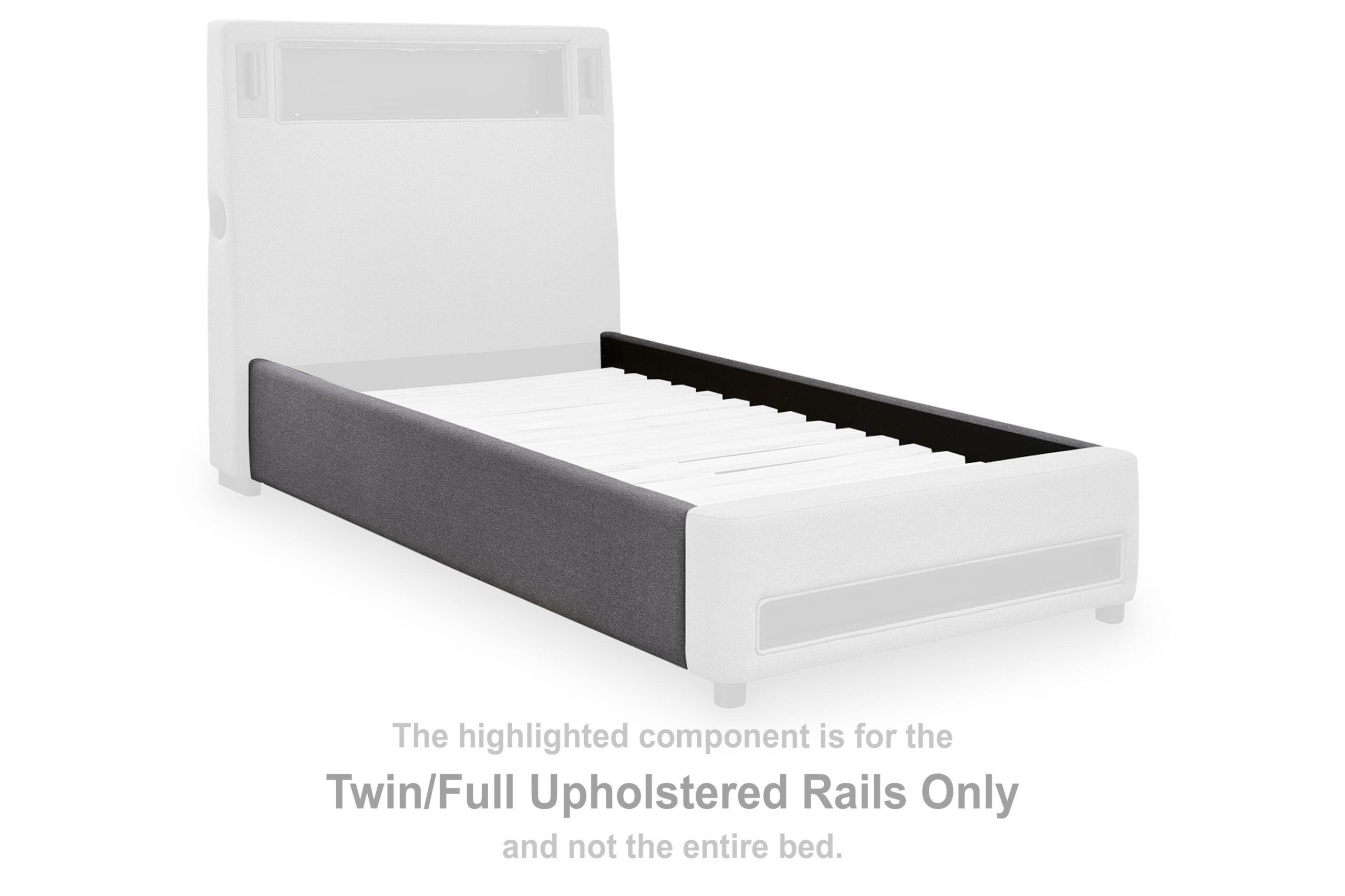 656c1e6631ae2ba501439ebe3708ad3f Verishaw Twin/Full Upholstered Rails - Image 1